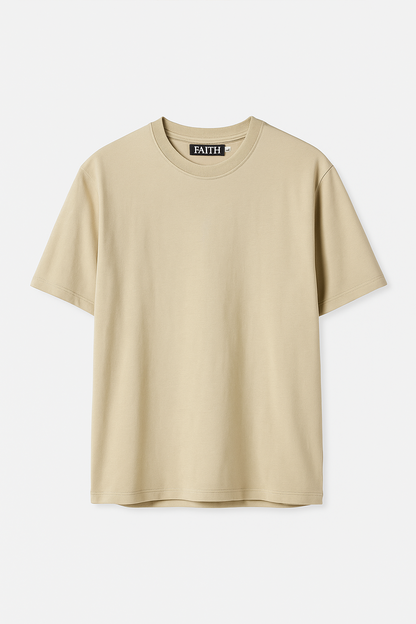 Beige Oversized Tee